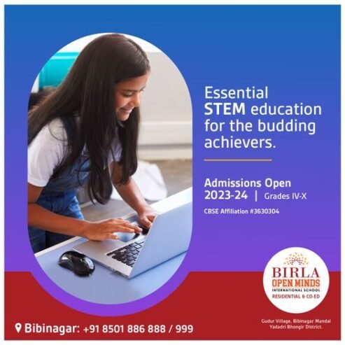 Birla Open Minds Bibinagar – residential schools in Hyderabad