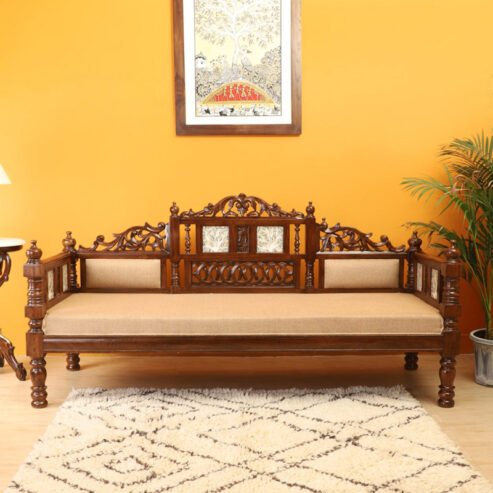 Get cozy with our stylish wooden sofa sets – buy online now!