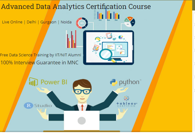 Data Analytics Classes in Delhi, SLA Institute, Excel, VBA, SQL, Tableau, Power BI, R & Python Classes with 100% Job,