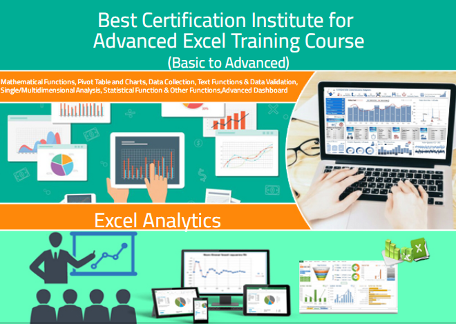 Advanced Excel Training in Delhi, Uttam Nagar, SLA Institute, VBA, MS Access & SQL Certification with 100% Job Guarantee