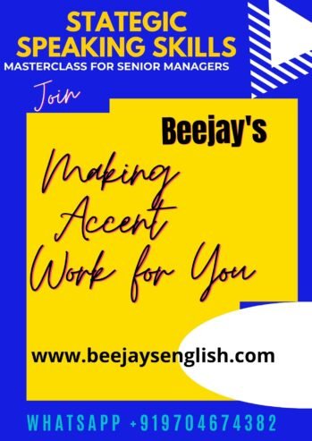 Beejays American Accent Online MasterClass for Indian Managers