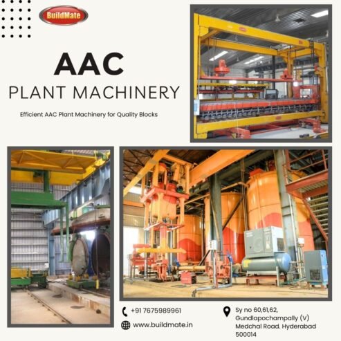 AAC Plant Machine Manufacturers | 7675989961| Buildmate