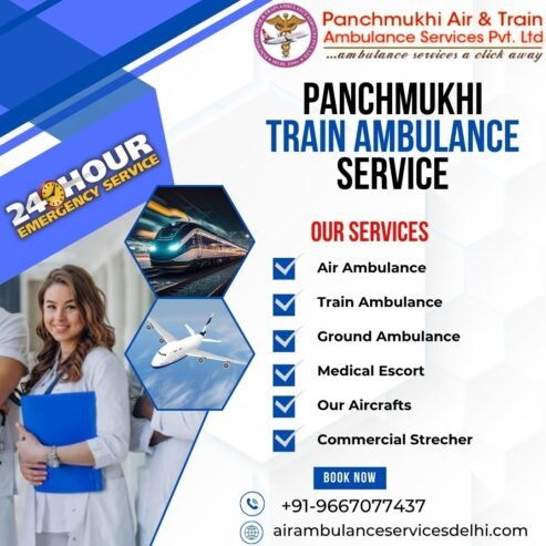 Experience Smooth Transit with Panchmukhi Train Ambulance Service in Patna