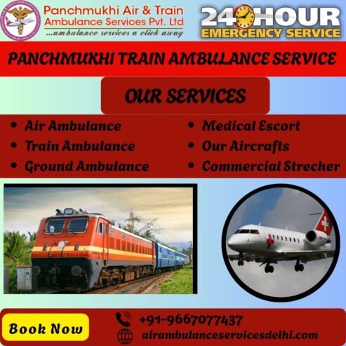 Panchmukhi ICU Train Ambulance in Kolkata- World Class Medical Facility and Care