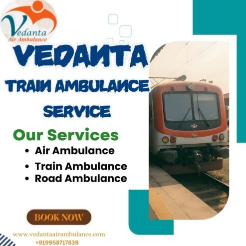 Vedanta Train Ambulance offers a comfortable transfer for those who are unable to wait in Bangalore