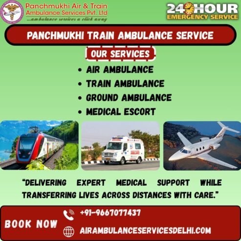 Panchmukhi Train Ambulance Provide Specially Trained Team Is Available 24/7 in Chennai