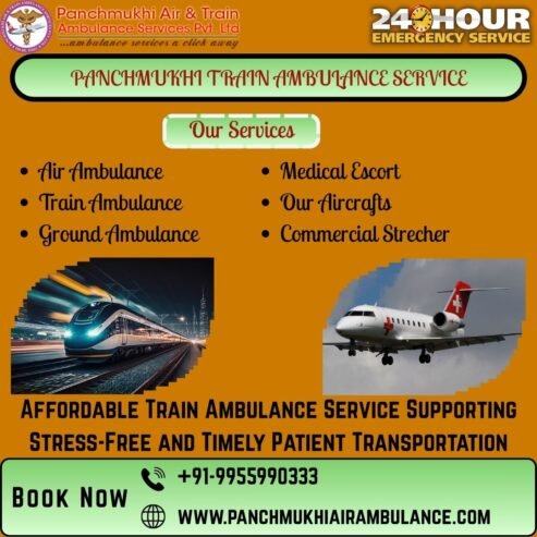 Panchmukhi Train Ambulance Service Provide well equipped transport system in Thiruvananthapuram