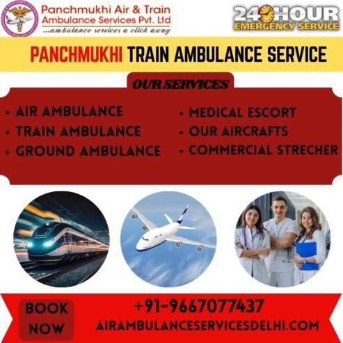 Panchmukhi Train Ambulance Service in Hyderabad – Efficient Transfer Arrangement