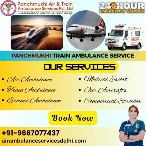 Panchmukhi Train Ambulance in Mumbai – Medical Transport Is Arranged Without Complications