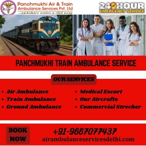 Panchmukhi Train Ambulance in Kolkata – Risk-Free Medical Transportation
