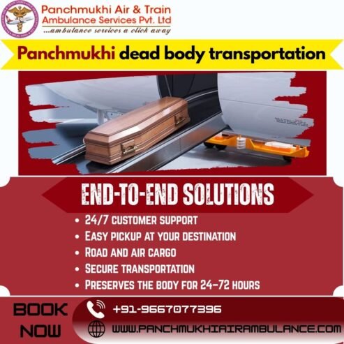 Panchmukhi Dead Body Transportation in Bangalore- Exceptional Mortuary Box Transportation
