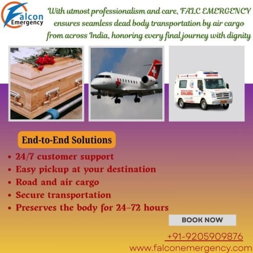 FALC Emergency Body Transfer in Bangalore-Speedy Corpse transiting is offered on Time