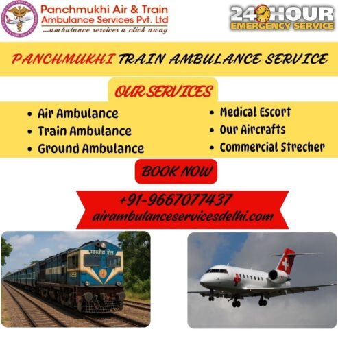 Panchmukhi Train Ambulance in Patna – Secure Transportation and Fulfills Requirements