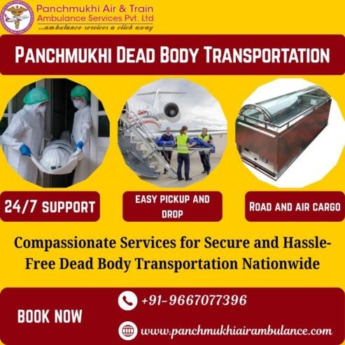 Panchmukhi Dead Body Ambulance in Vellore Offering Comprehensive Dead Body Transportation
