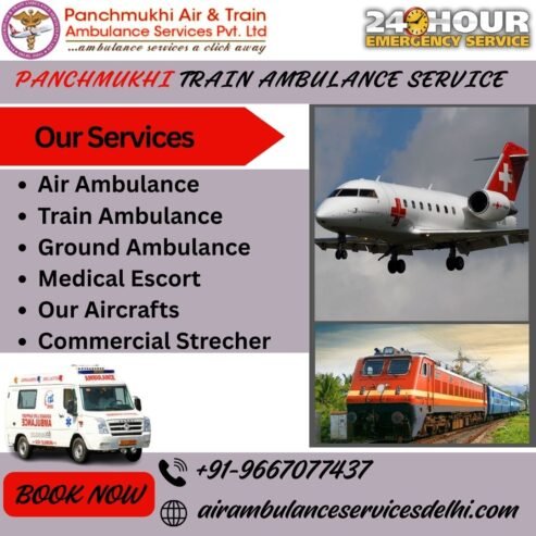Panchamukhi ICU Train Ambulance in Chennai – Risk-Free Transportation Service Provided