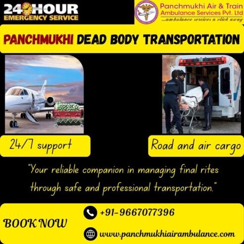 Panchmukhi Dead Body Ambulance in Ranchi- Comprehensive Dead Body Transport Services