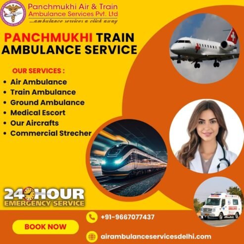 Now Avail the Low Cost Panchmukhi Train Ambulance Services in Jamshedpur