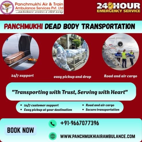 Panchmukhi Dead Body Ambulance in Bangalore-Take Advantage of Our Mortuary Box Service
