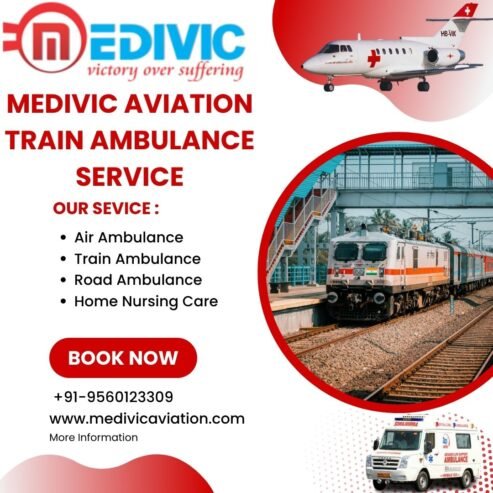 Medivic Aviation Train Ambulance in Bangalore Offers Swift Medical Transportation