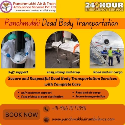 Panchmukhi Dead Body Ambulance in Patna Offering Alternative Corpse Transportation Facility