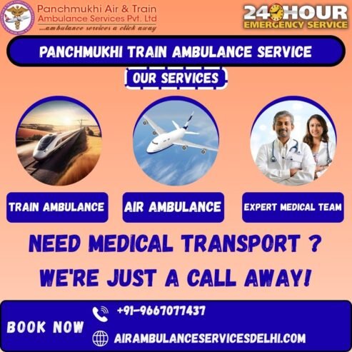 Panchmukhi Train Ambulance Service Offers Better and Trained Doctors and Team in Guwahati