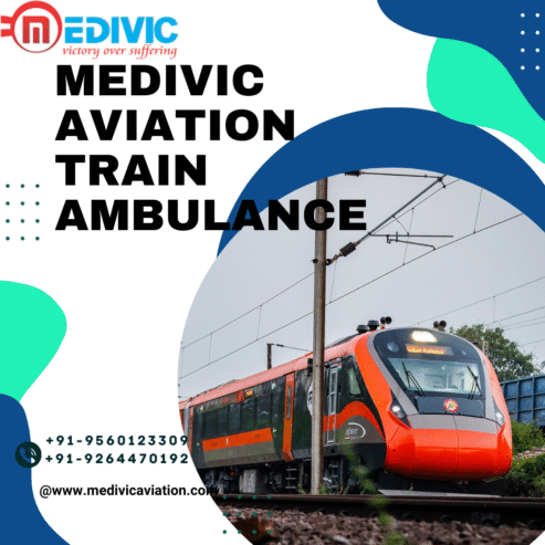 Medivic Aviation Train Ambulance Services in Guwahati provides budget-friendly price rates