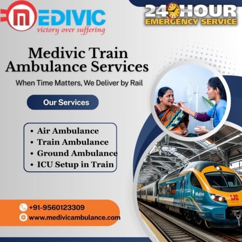 We Arrange ICU Setup in Transportation By Medivic Train Ambulance Services In Kolkata