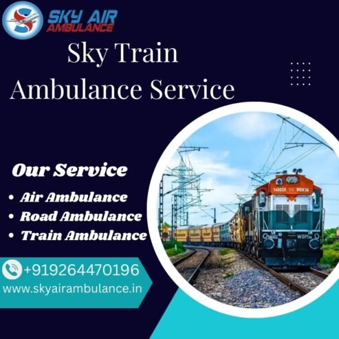 Get Sky Train Ambulance Service in Indore to transport your patient
