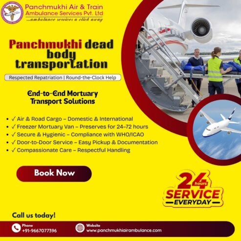Pick Extreme Creditable Panchmukhi Dead Body Transportation Services in Pune