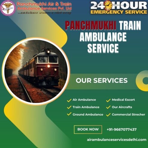 Hire Panchamukhi Train Ambulance services in Patna for Well-being and Comfort Way