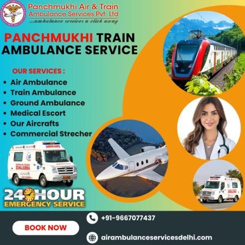 Excellent Medical Facilities Provides by Panchmukhi Train Ambulance Service in Mumbai