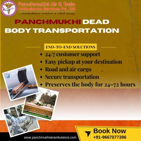 Hire Authentic and Relief Panchmukhi Dead Body Transportation Service in Mumbai