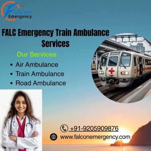 FALC Emergency Train Ambulance in Ranchi is an authentic, shifty, and stress-freak