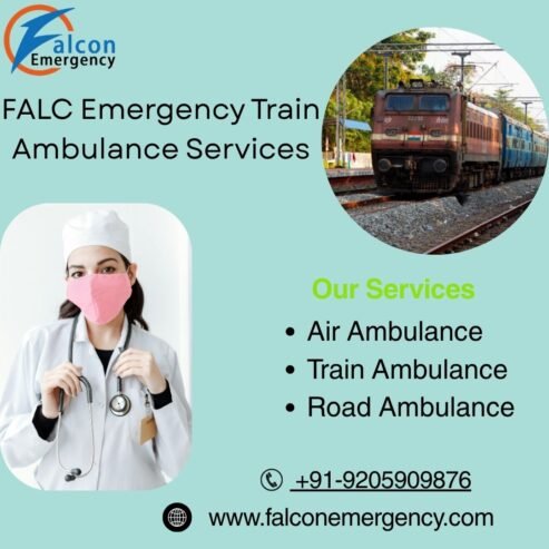 Get a Train Ambulance from Patna to Delhi with full safety by FALC Emergency