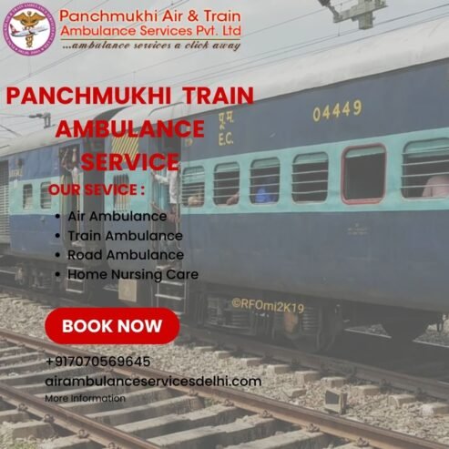 Panchmukhi ICU Train Ambulance Guwahati to Chennai- Comfortable air medical transport provider
