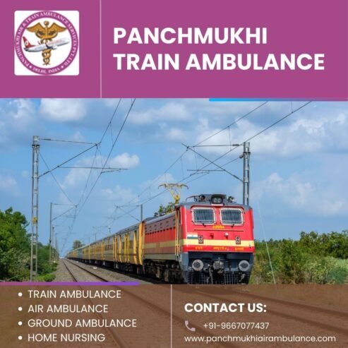 Get the Panchmukhi train ambulance service in Ernakulam for the transfer of your patient