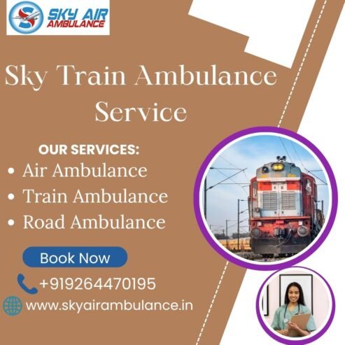 Use Sky Train Ambulance service in Nagpur to transport your critical patient to the hospital at a nominal charge