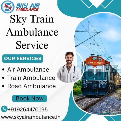Avail Sky Train Ambulance Service with High-Tech Medical Setup in Indore