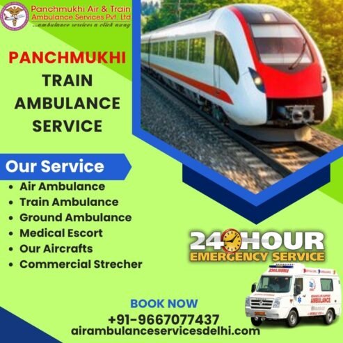 Pick Panchmukhi Train Ambulance Service in Patna with Hassle-Free Transfer Your Sick Patient