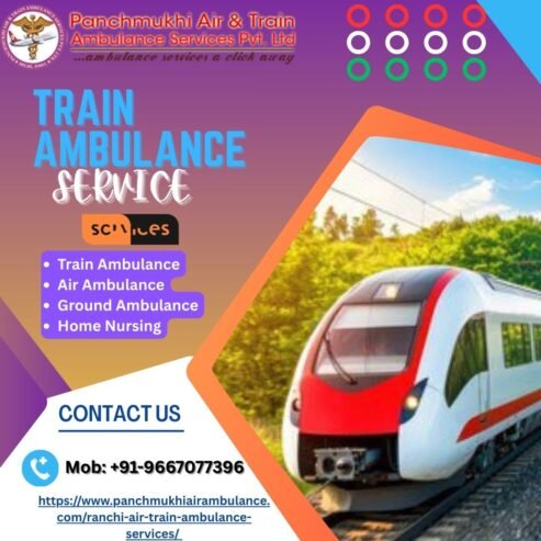 Choose the Panchmukhi train ambulance service in Kolkata for the transport of your patient