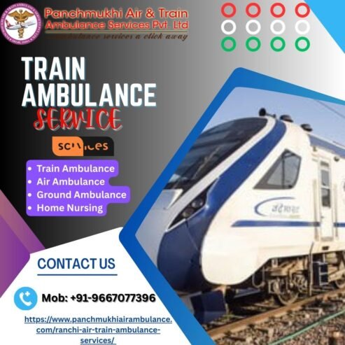Get Panchmukhi Train Ambulance Service in Hyderabad to transport your injured patient across India.