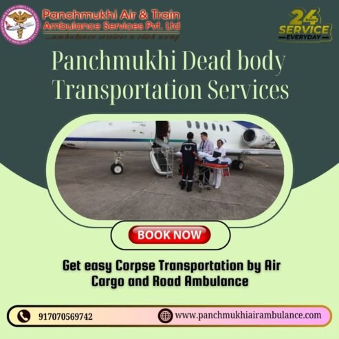 Panchmukhi funeral Transportation in Ranchi with arranging corpse transit full secure